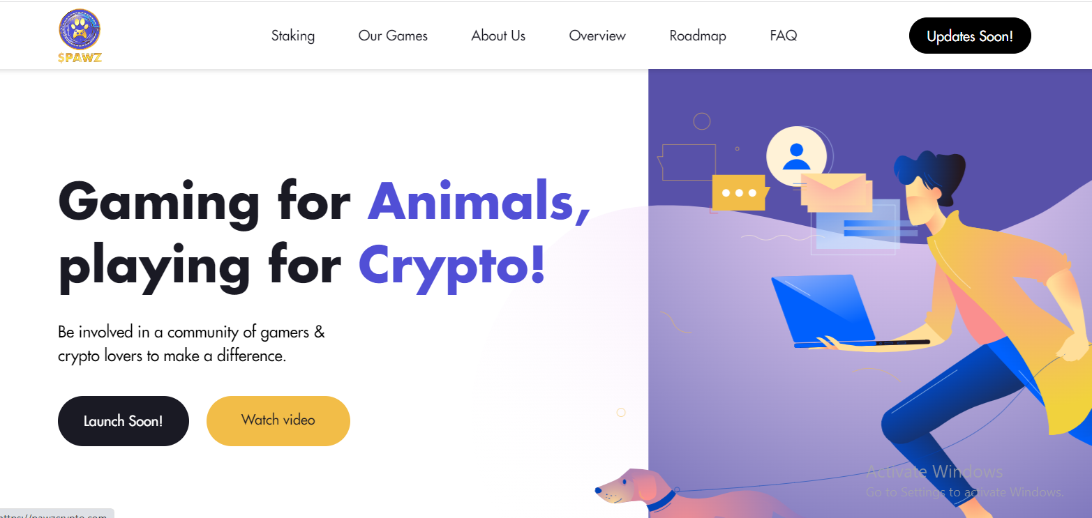 PawzCrypto – Revolutionizing P2E Gaming with NFTs and Crypto Impact